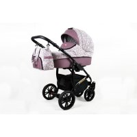 Lux4Kids kinderwagen BlackOne Misty Violet 2in1 zonder babyzitje