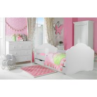 Angelbeds Toddler Bed 17 motifs wood Flex slatted frame foam mattress bed drawer Fala0 With bed drawer