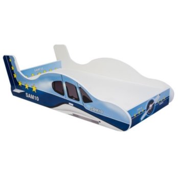Angelbeds Toddler Bed 20 motifs wood Flex slatted frame foam mattress Plane Plane 3