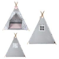 Kinderspielzelt Tipi Tepee Spielzelt Zelt Megaset 4 Modelle Mädchen Junge by ChillyKids
