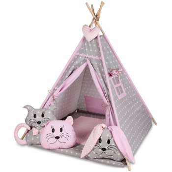 Tenda gioco per bambini Tipi Tepee Play Tent Megaset 4 Models Girls Boy di ChillyKids Strawberry 01