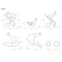 Booster twin pram by Lux4kids