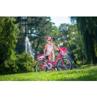 Vélo pour enfants à partir de 6 ans Girls Basket Backpedal Brake Flowers 20 pouces par Lux4Kids