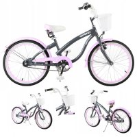 Bicicleta infantil niña Cruiser 20 pulgadas 6 colores freno de contrapedal de Lux4kids