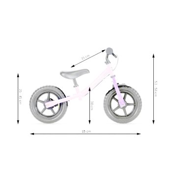 Bicicleta de carrera para niños y niñas de 12 pulgadas a partir de 2 años con freno por Lux4Kids