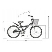 BMX 20 pollici bicicletta per bambini sottobicchiere freno 6 a 10 anni di Lux4Kids