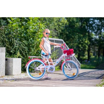 Barncykel 6 år backpedal bromskorg 20 tums cykel Lily av Lux4Kids