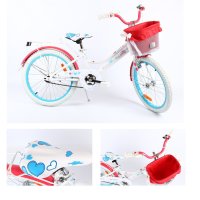 Childrens bike 6 years backpedal brake basket 20 inch bicycle Lily by Lux4Kids