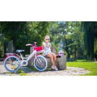 Childrens bike 6 years backpedal brake basket 20 inch bicycle Lily by Lux4Kids