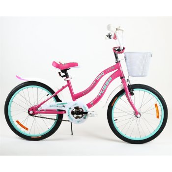 Bambini bicicletta ragazza 20 pollici cesto freno sottobicchiere divertente da Lux4Kids