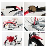 Flicka cykel 24 tum 3 hastighet Shimano Nexus coaster brake Blommor av Lux4Kids