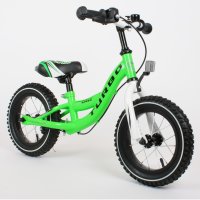 Bicicleta de carrera para niños y niñas de 12 pulgadas a partir de 2 años con freno por Lux4Kids  Green