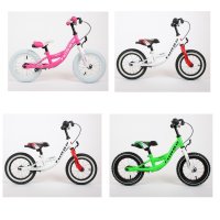 Childrens running bike for boys and girls 12 inch from 2 years with brake by Lux4Kids  Green