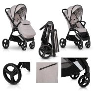 Pushchair Foldable Shopping Basket Lying Position Canny by Lux4Kids