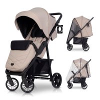 Buggy Pushchair up to 22 Kg Flex Black Edition foldable by Lux4Kids