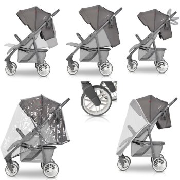 Childrens buggy stroller up to 22 Kg with only 9 Kg dead...