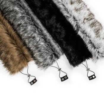 Kinderwagen Halsband en Pompom Faux Fur Premium Set van Lux4Kids