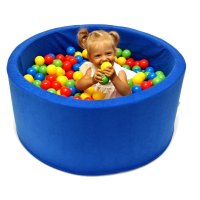 Ballenbad met 200 kleurrijke ballen van 6 cm en 90 cm diameter