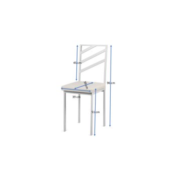 Stühle Esszimmerstühle gepolstert Stahl und Kunstleder in 18 Farben bis 120 Kg