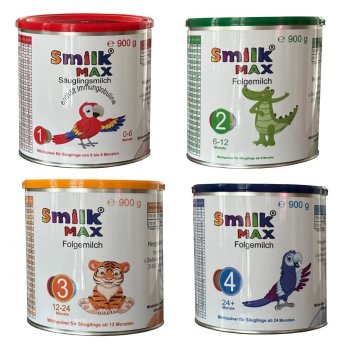 SMILK® MAX 1 modersmjölksersättning 0-6 månader från födseln med DHA utan palmolja