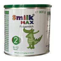 Tillskottsmjölk Smilk® MAX 2 Tillskottsnäring 6-12 månader med DHA utan palmolja