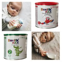Tillskottsmjölk Smilk® MAX 2 Tillskottsnäring 6-12 månader med DHA utan palmolja